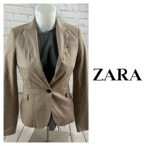 Zara Basics Tan Blazer